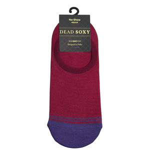 3/$18 Dead Soxy Red and Purple No-Show Casual Socks for Everyday Comfort NWT